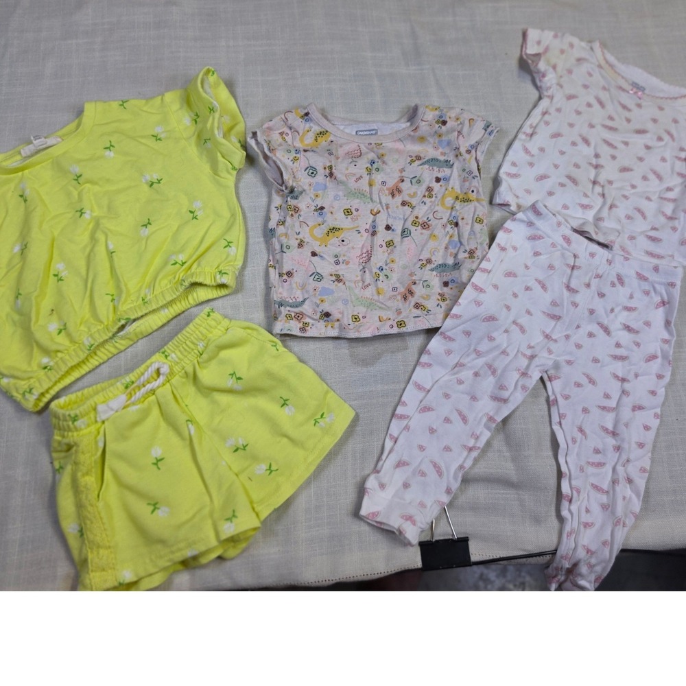 Toddler Girl Bundle 24M Jessica Simpson Floral Set Garanimals Dino Watermelon PJ